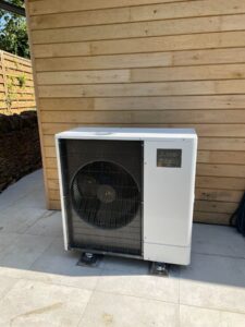 Air source heat pump installation