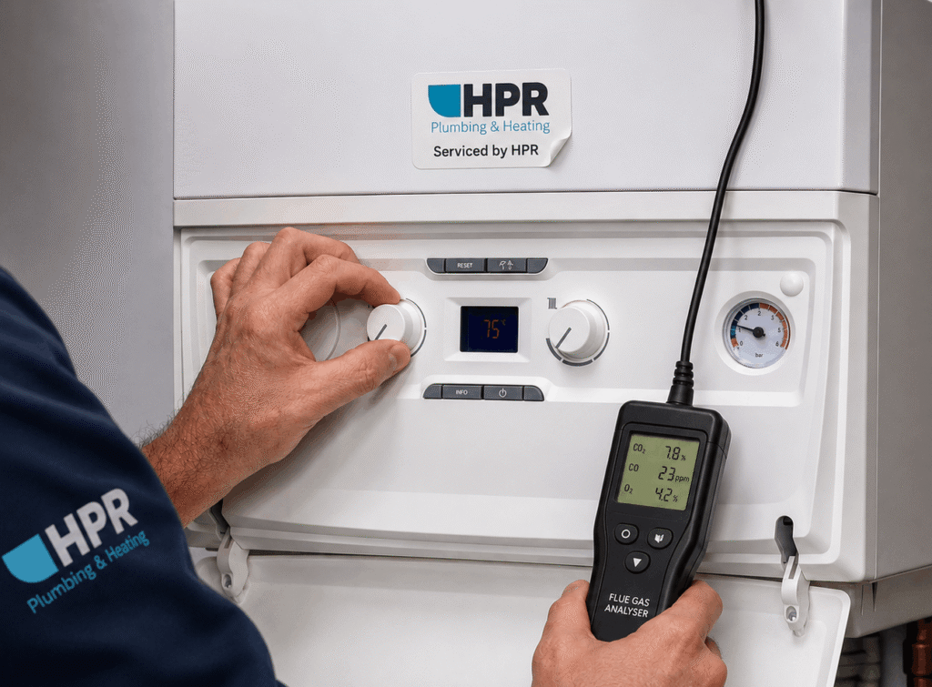 HPR Services engineer with a boiler
